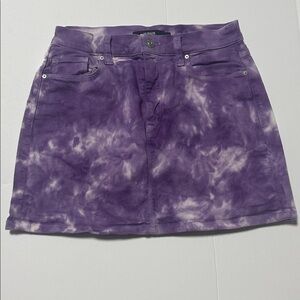 Hudson Jeans Purple Tie-Dye Mini Skirt